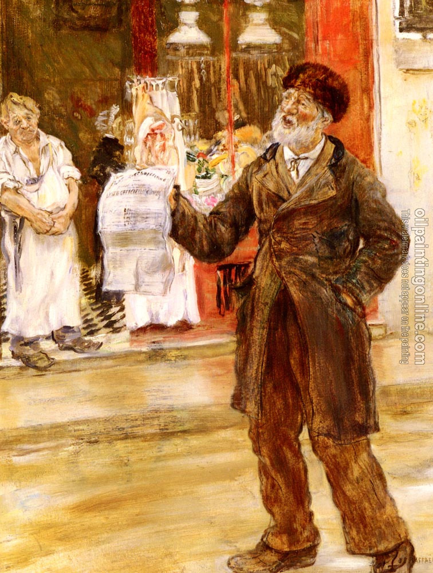 Jean Francois Raffaelli - The Small Trades of Paris, The Town Crier